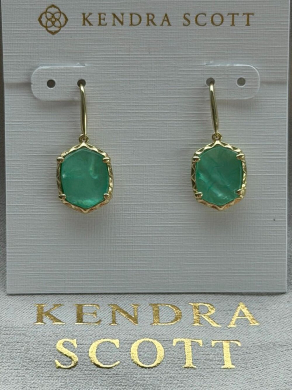 Kendra Scott Green Earrings